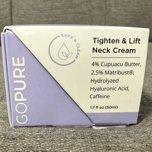 Go Pure Neck Cream! New In Box. Purchased from Go Pure Directly.
